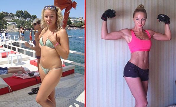 fotografii înainte și după mărirea sânilor cu ajutorul sportului